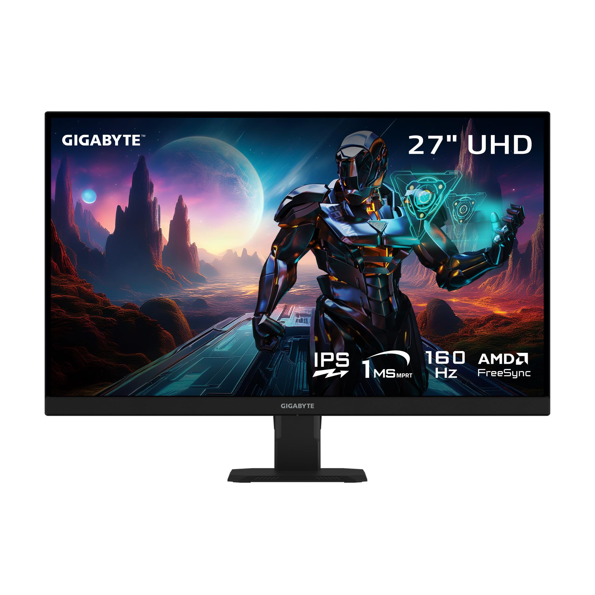 GIGABYTE - GS27U - 27" SS IPS Gaming Monitor - UHD 3840x2160-160Hz - 1ms MPRT - AMD FreeSync Premium - HDMI, DP - Black