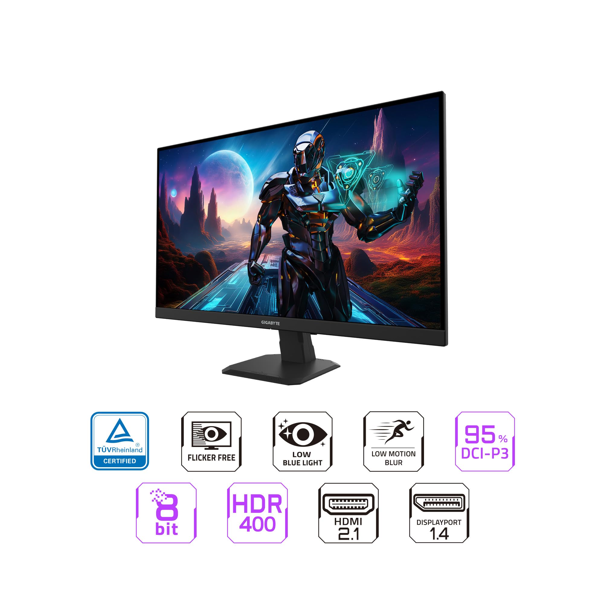 GIGABYTE - GS27U - 27" SS IPS Gaming Monitor - UHD 3840x2160-160Hz - 1ms MPRT - AMD FreeSync Premium - HDMI, DP - Black