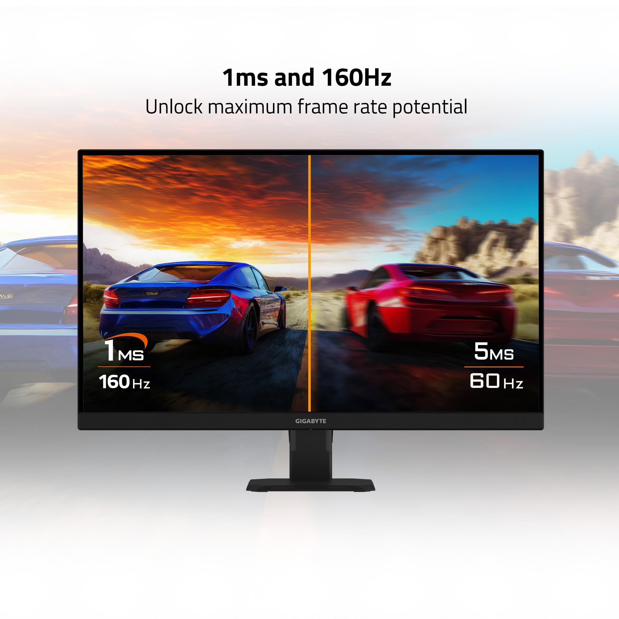 GIGABYTE - GS27U - 27" SS IPS Gaming Monitor - UHD 3840x2160-160Hz - 1ms MPRT - AMD FreeSync Premium - HDMI, DP - Black 3 GIGABYTE - GS27U - 27" SS IPS Gaming Monitor - UHD 3840x2160-160Hz - 1ms MPRT - AMD FreeSync Premium - HDMI, DP - Black