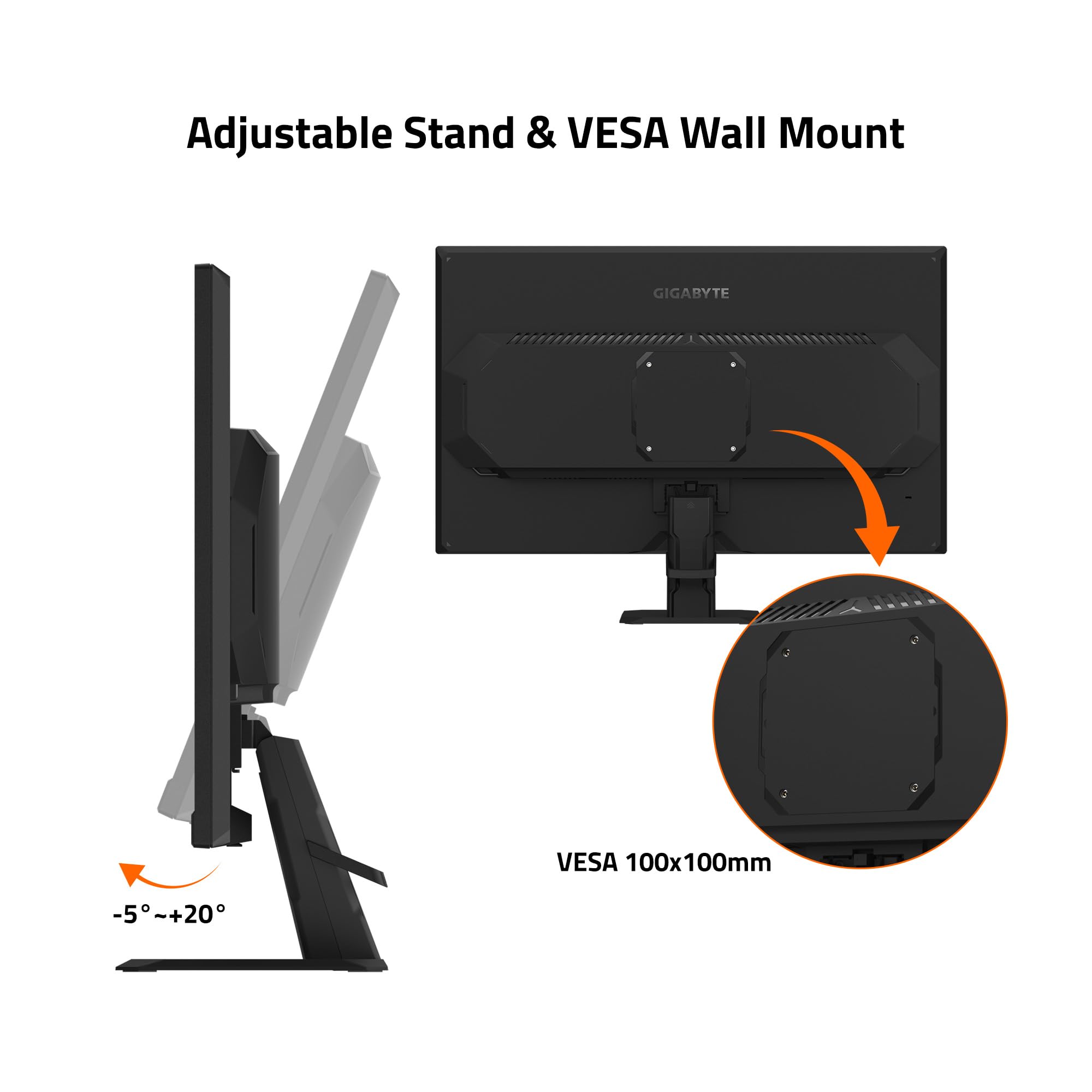 GIGABYTE - GS27U - 27" SS IPS Gaming Monitor - UHD 3840x2160-160Hz - 1ms MPRT - AMD FreeSync Premium - HDMI, DP - Black 5 GIGABYTE - GS27U - 27" SS IPS Gaming Monitor - UHD 3840x2160-160Hz - 1ms MPRT - AMD FreeSync Premium - HDMI, DP - Black