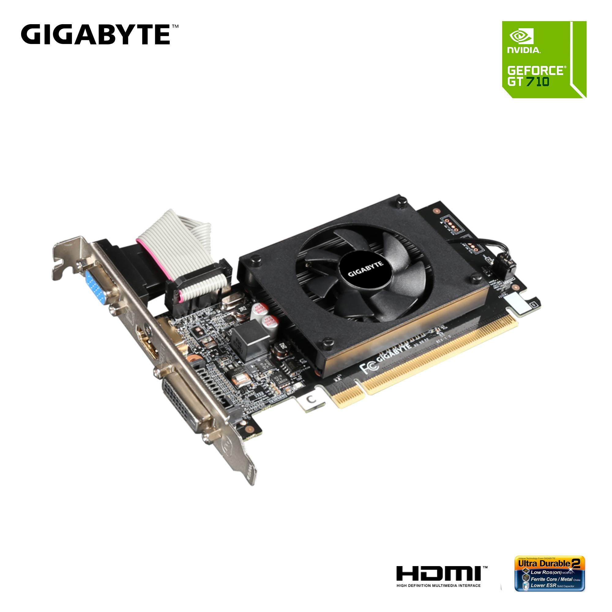 GIGABYTE 2GB RAM DDR3 SDRAM Video Graphics Cards GV-N710D3-2GL REV2.0 3 GIGABYTE 2GB RAM DDR3 SDRAM Video Graphics Cards GV-N710D3-2GL REV2.0