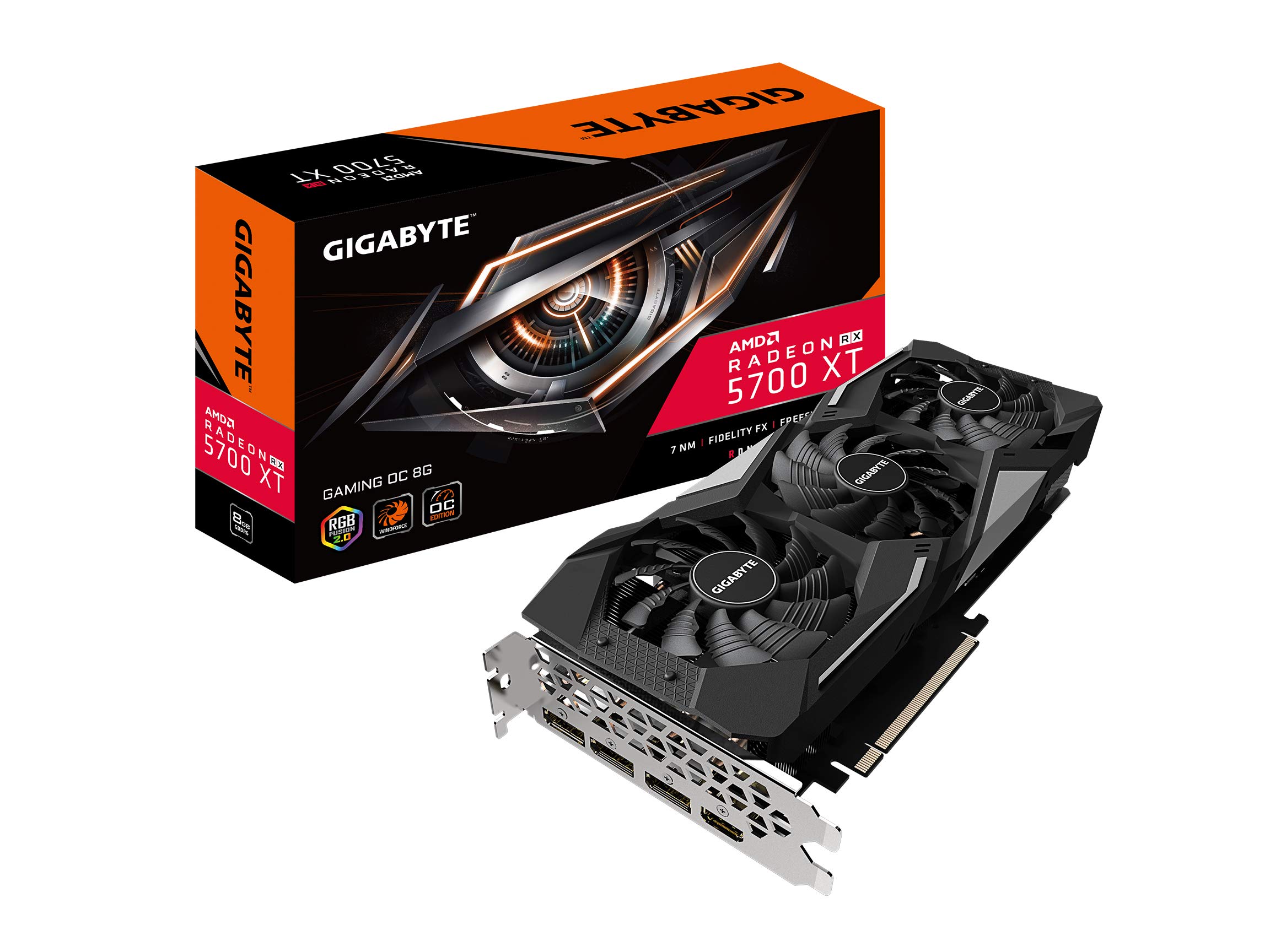 Gigabyte Gv-R57XTGAMING OC-8GD Radeon Rx 5700 Xt Gaming OC 8G Graphics Card, PCIe 4.0, 8GB 256-Bit GDDR6, Video Card