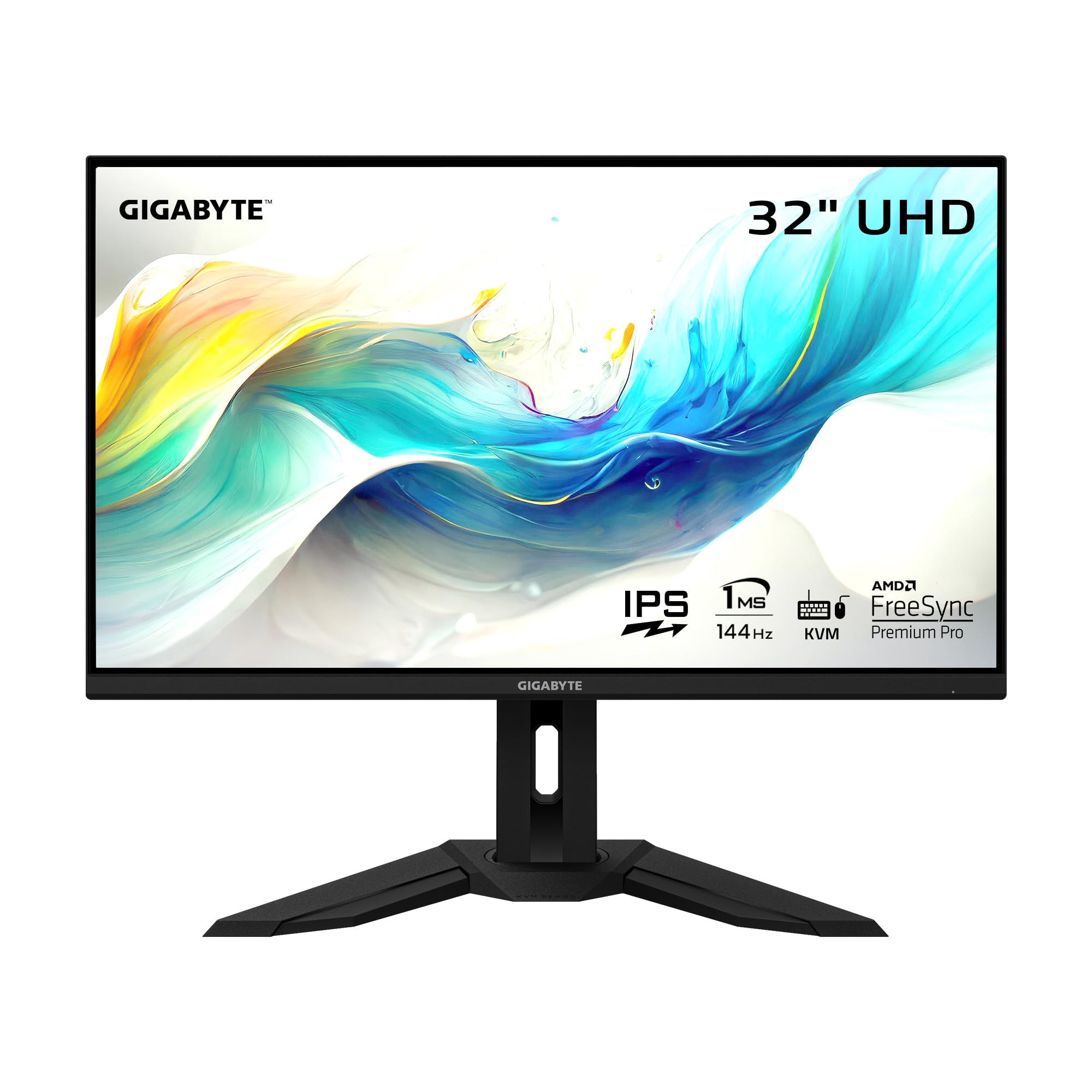 GIGABYTE M32U 32" 4K 144Hz Gaming Monitor with IPS, 1ms Response Time, HDMI 2.1, USB 3.0 - Black