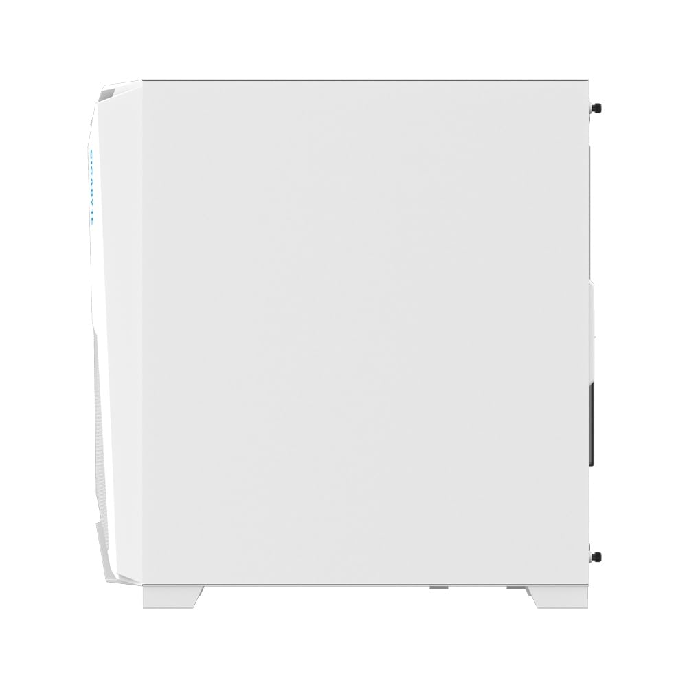 GIGABYTE C301 Glass White - White Mid Tower PC Gaming Case, Tempered Glass, USB Type-C, 4X ARBG Fans Included (GB-C301GW)