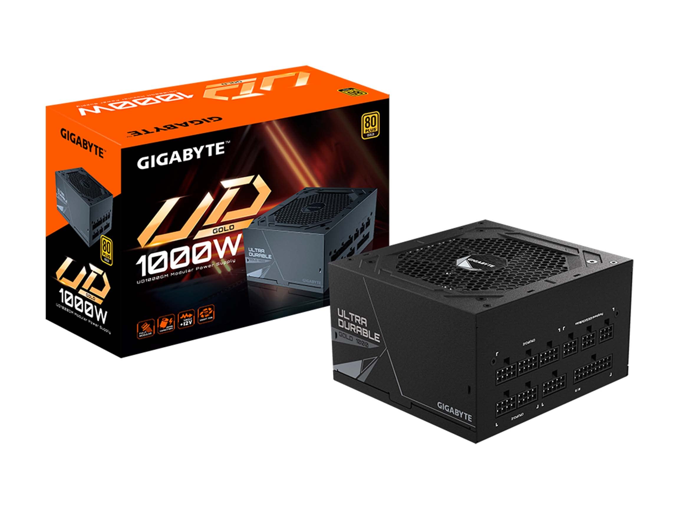 GIGABYTE GP-UD1000GM 1000W 80 Plus Gold Certified Fully Modular Power Supply