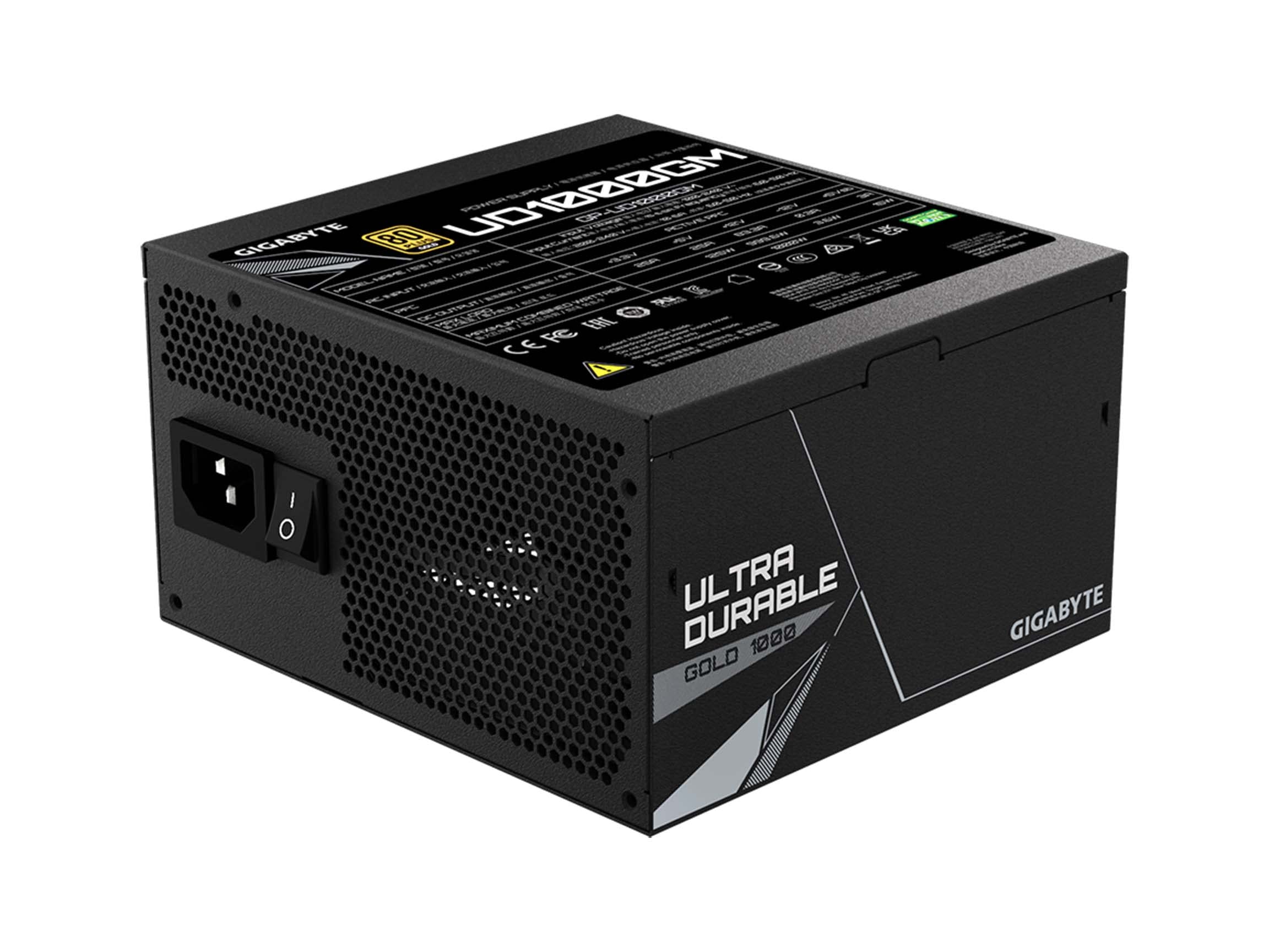 GIGABYTE GP-UD1000GM 1000W 80 Plus Gold Certified Fully Modular Power Supply